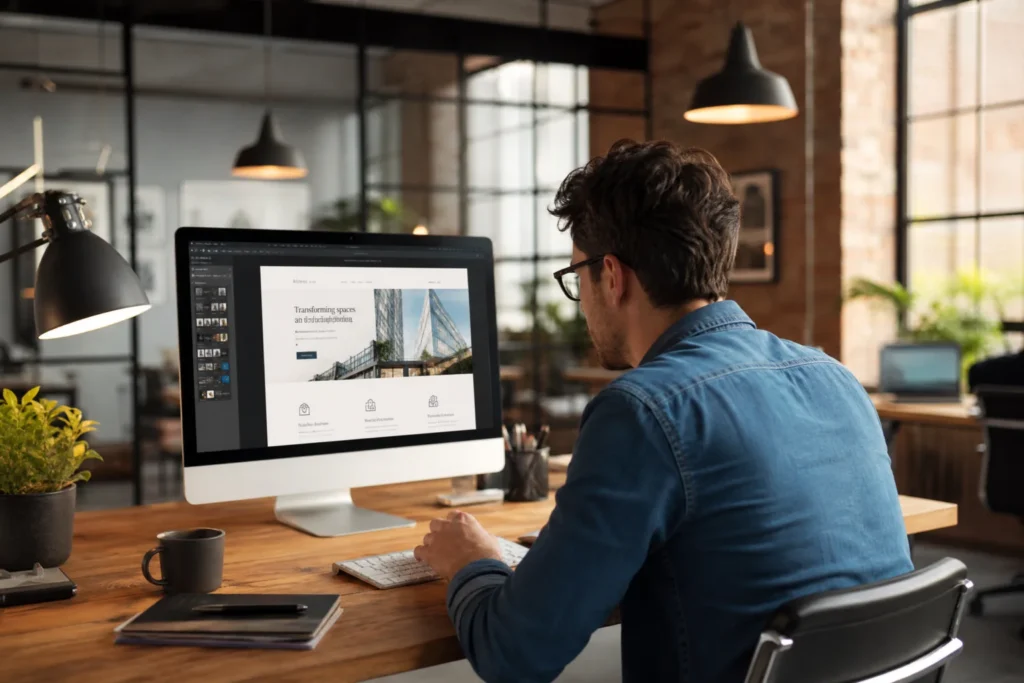 Website design and development services